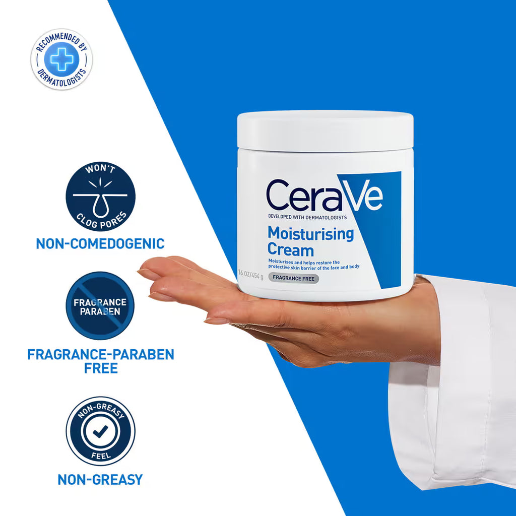 CeraVe Moisturizer Cream For Dry Skin & Barrier Repair (454 g)