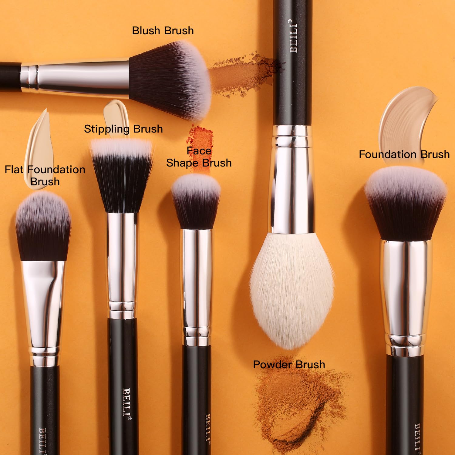 BEILI 20Pcs Professional Makeup Brush Set