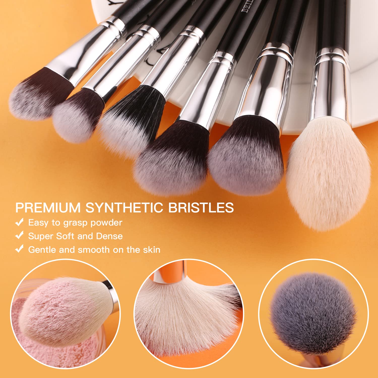 BEILI 20Pcs Professional Makeup Brush Set