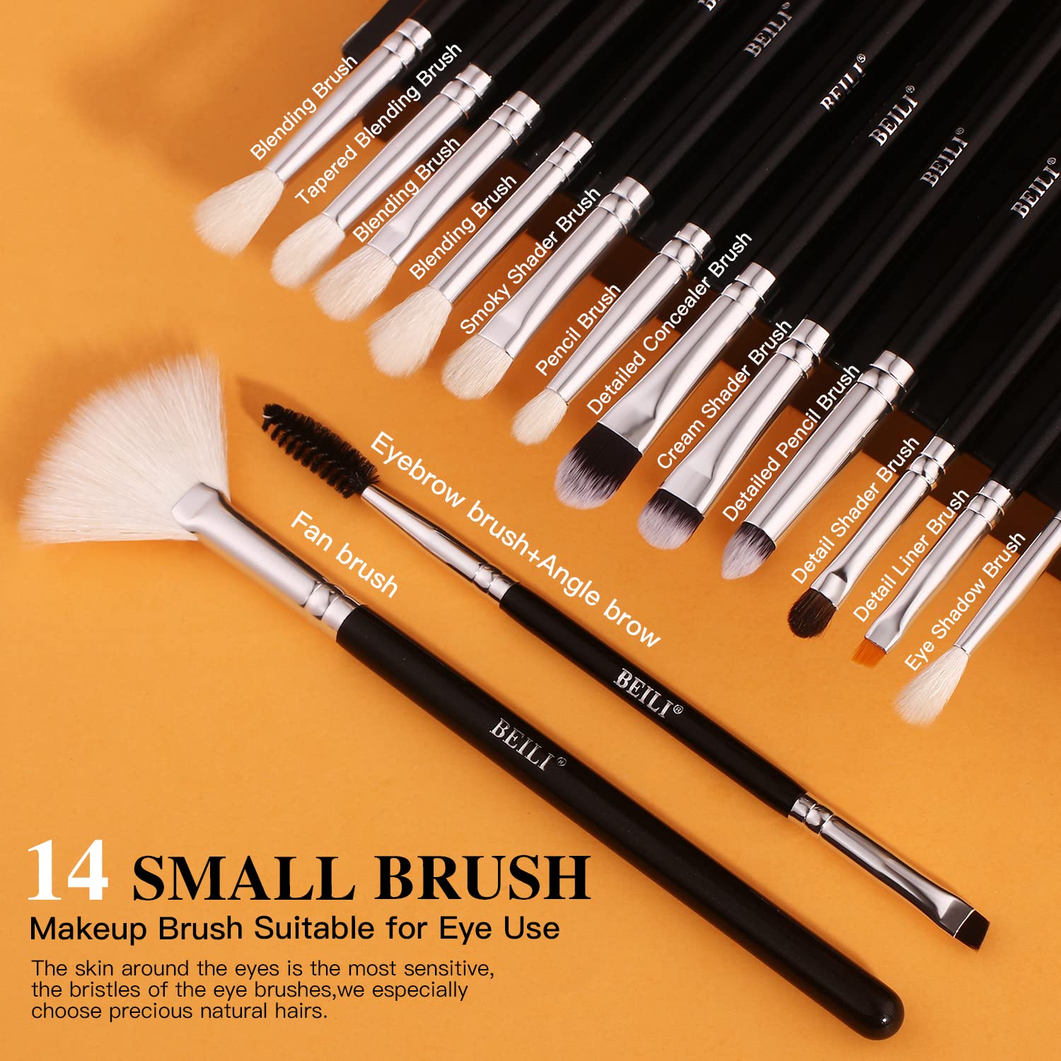 BEILI 20Pcs Professional Makeup Brush Set