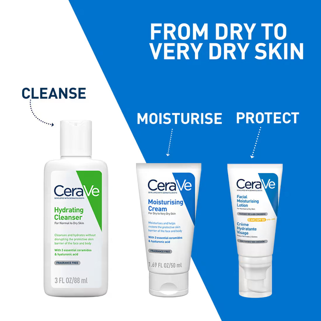 CeraVe Moisturizer Cream For Dry Skin & Barrier Repair (50 ml)