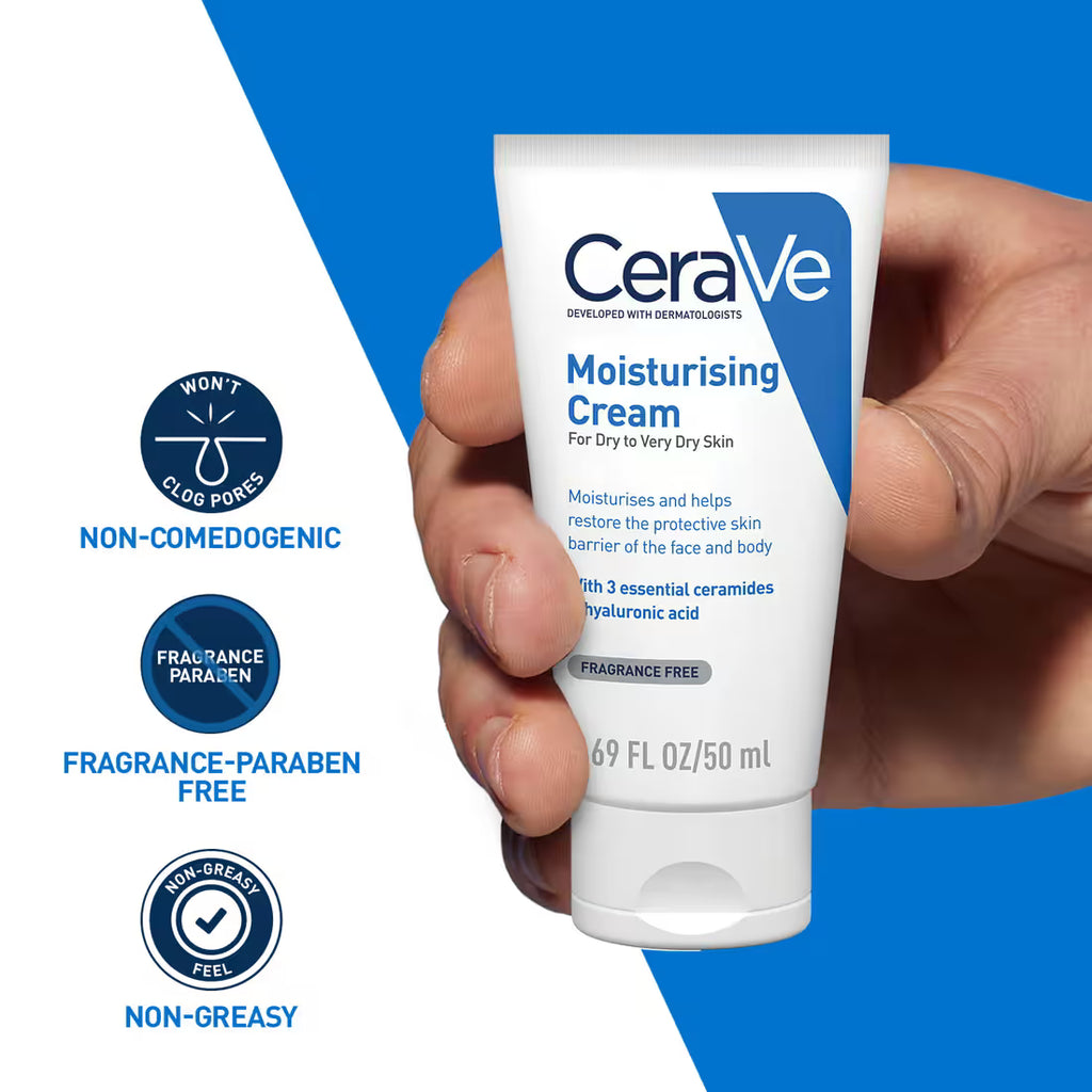 CeraVe Moisturizer Cream For Dry Skin & Barrier Repair (50 ml)