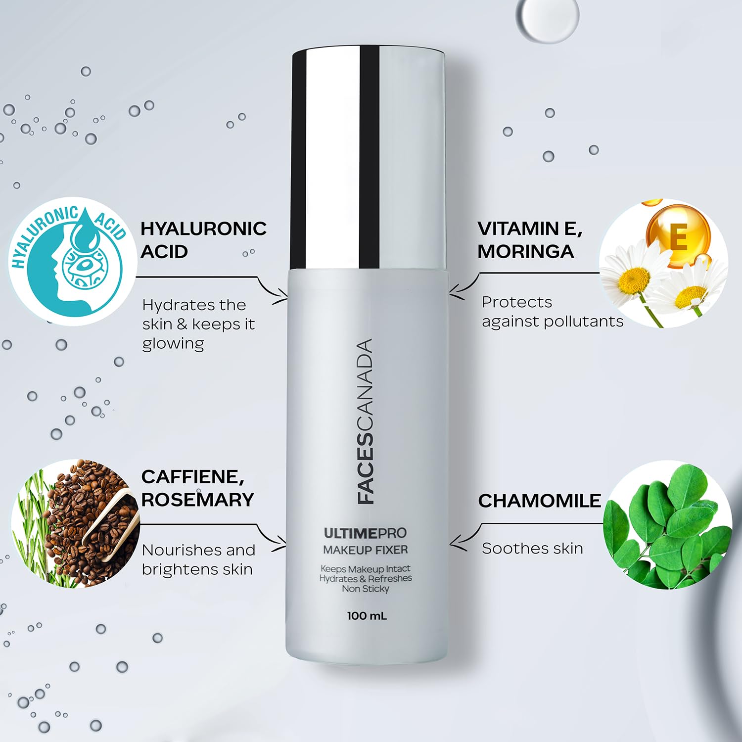 Faces Canada Ultime Pro Makeup Fixer, Long Lasting, Hydrating Makeup Setting Spray