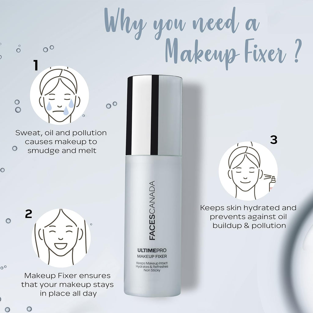 Faces Canada Ultime Pro Makeup Fixer, Long Lasting, Hydrating Makeup Setting Spray
