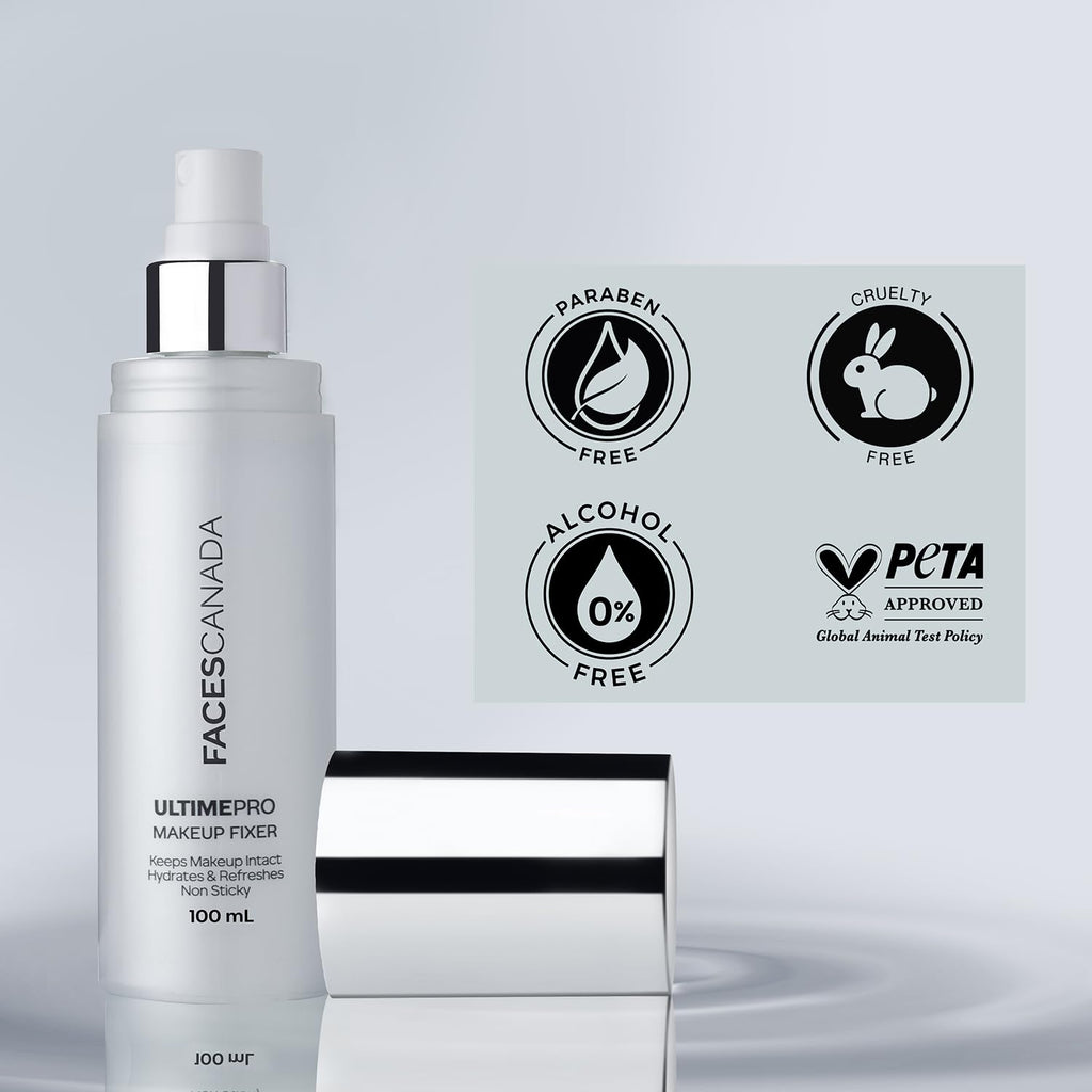 Faces Canada Ultime Pro Makeup Fixer, Long Lasting, Hydrating Makeup Setting Spray
