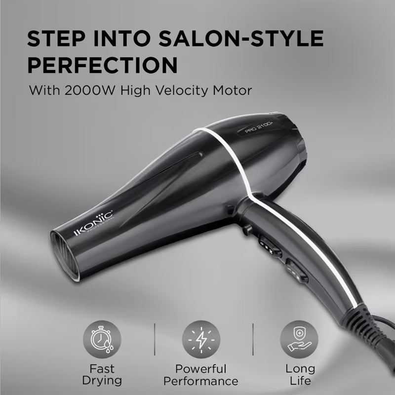 Ikonic Professional Pro 2100 + Dryer - Black