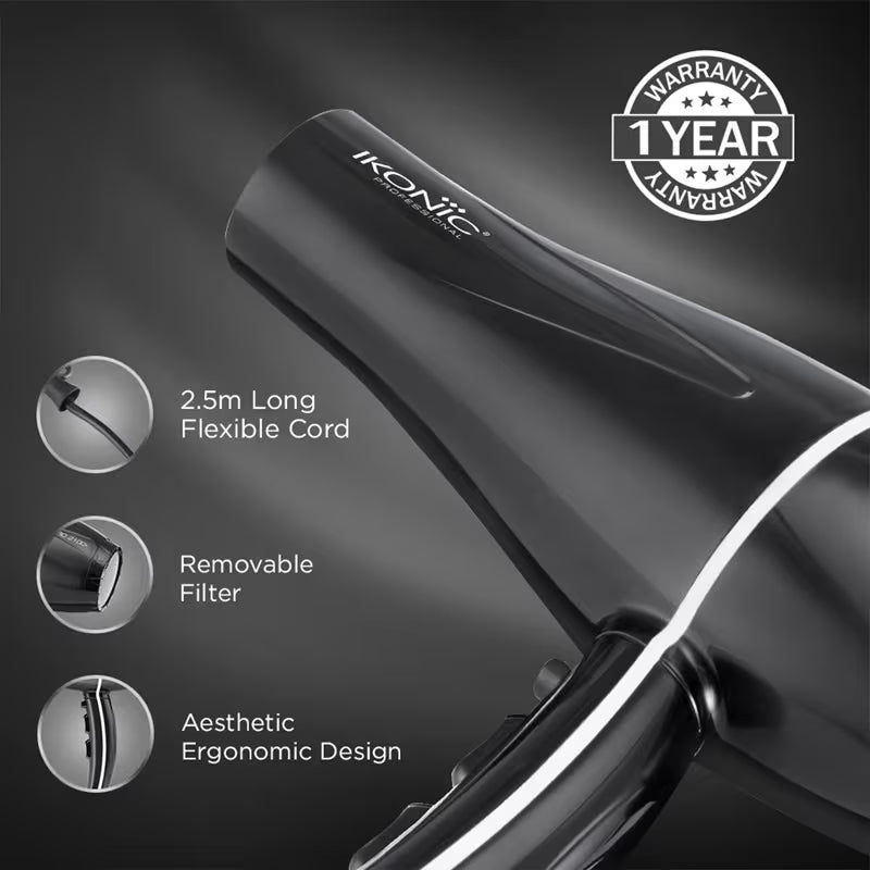 Ikonic Professional Pro 2100 + Dryer - Black