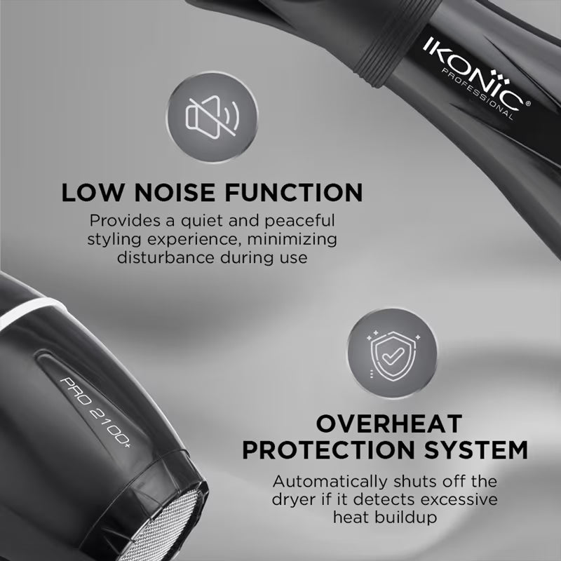 Ikonic Professional Pro 2100 + Dryer - Black