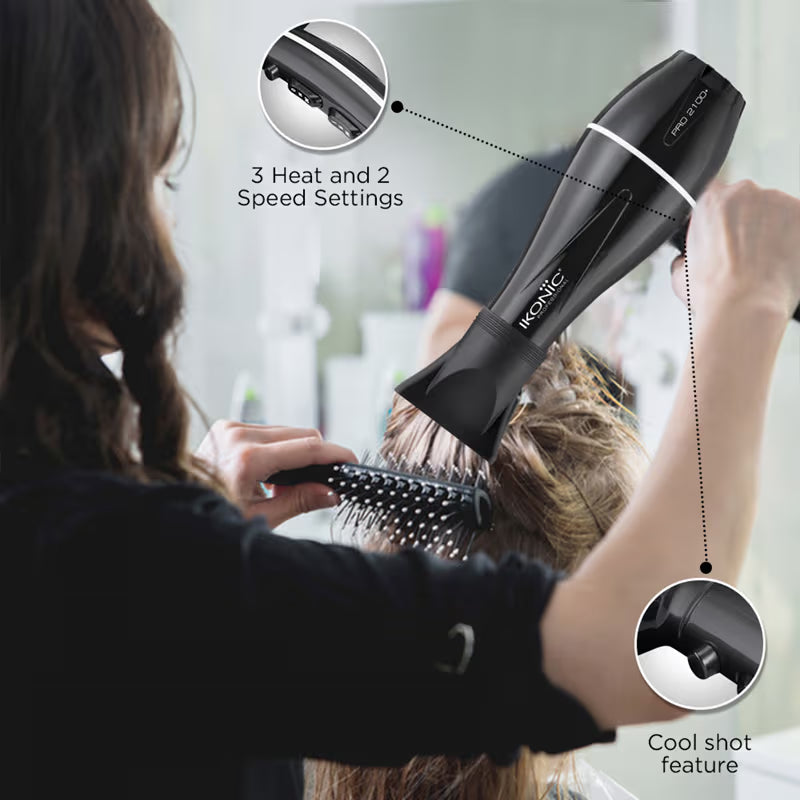 Ikonic Professional Pro 2100 + Dryer - Black