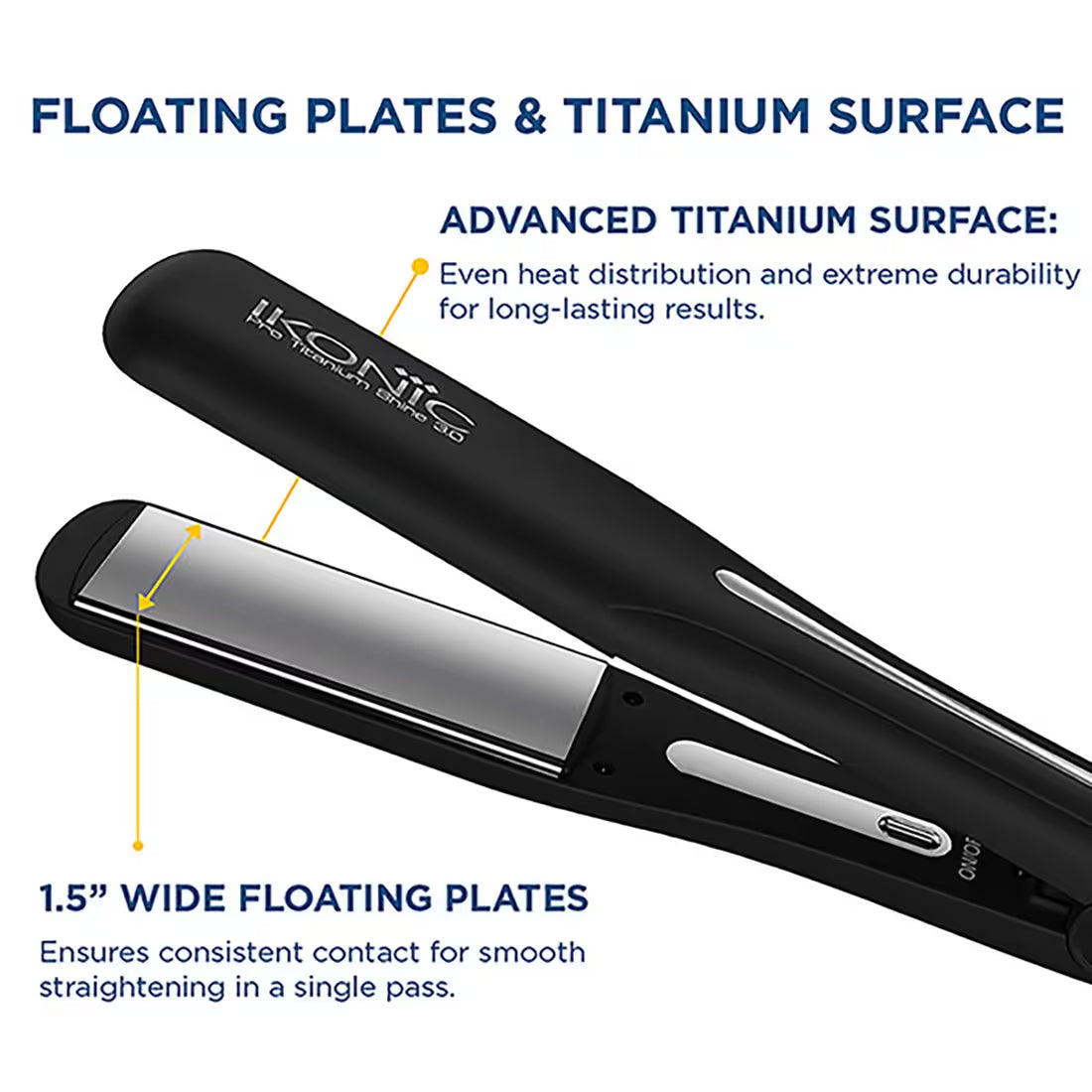 Ikonic Professional Pro Titanium Shine 3.0 Hair Straightener