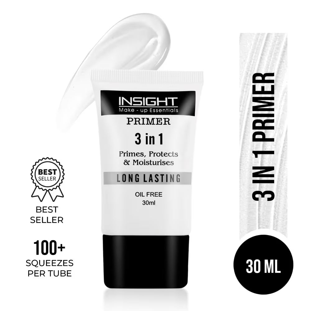 Insight Cosmetics 3 In 1 Long Lasting Primer - (30ml)