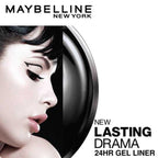 Maybelline New York Lasting Drama Gel Eyeliner With Expert Eyeliner Brush - 01 Blackest Black (2.5g)