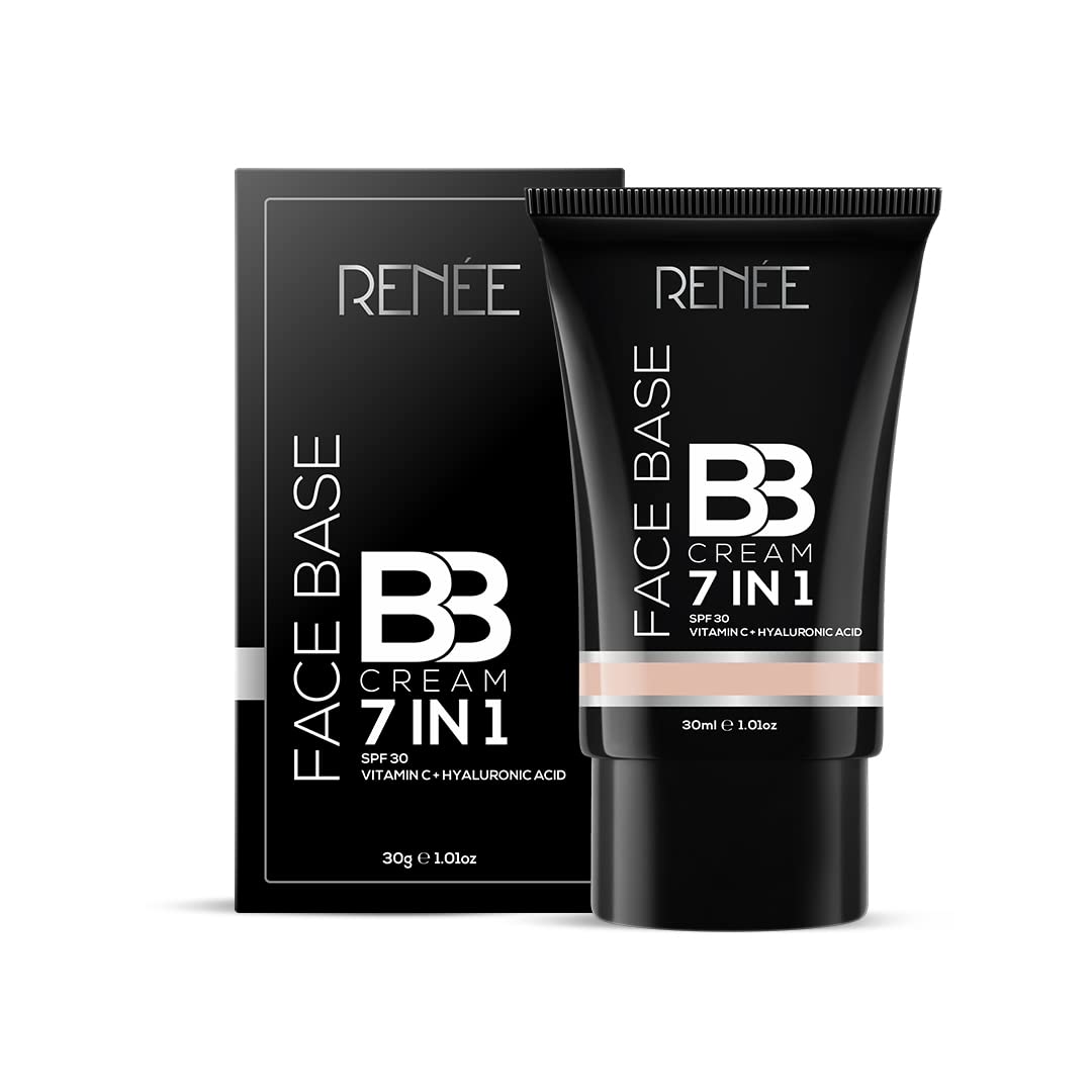 RENEE 7-In-1 Face Base BB Cream SPF 30 - B02 Peanut (30ml)