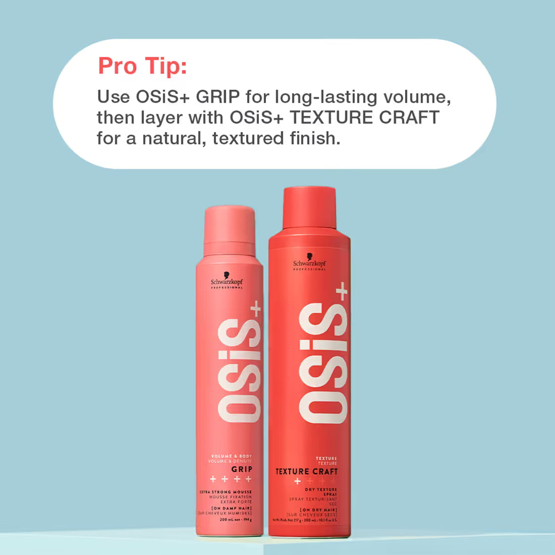 Schwarzkopf Professional OSiS+ Grip Extra Strong Hair Styling Mousse For Natural Shine (200ml)