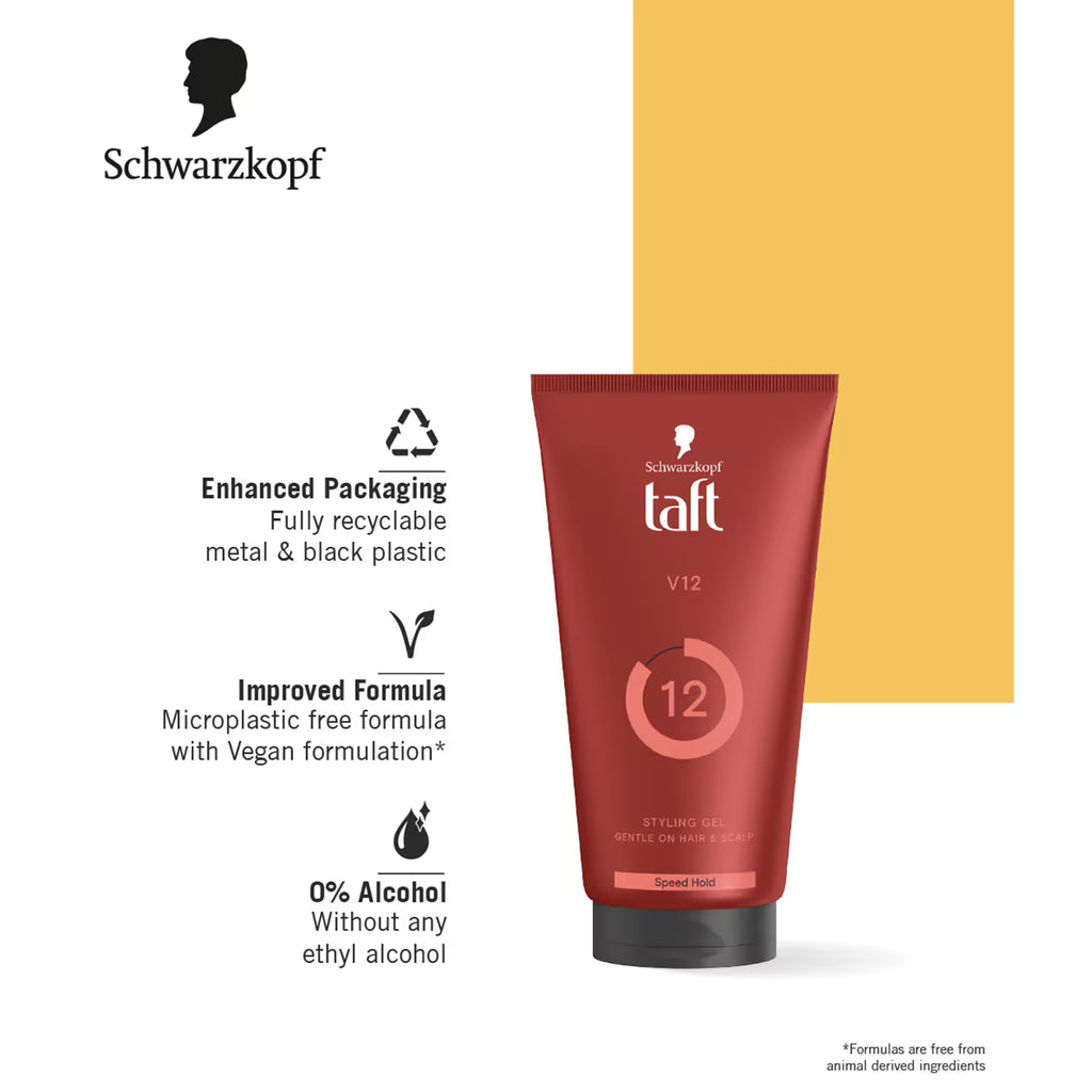 Schwarzkopf Taft V12 Styling Gel Fast Drying (150ml)